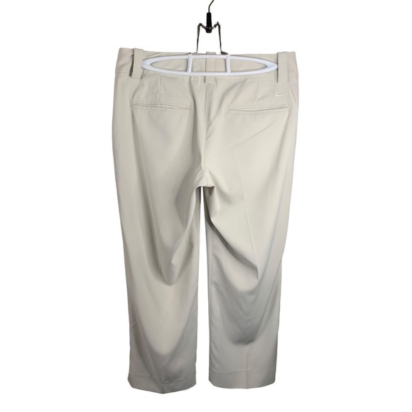 Nike Golf Dry Fit Ladies Size 4 Beige Golf Pants Mid Rise - Picture 3 of 11